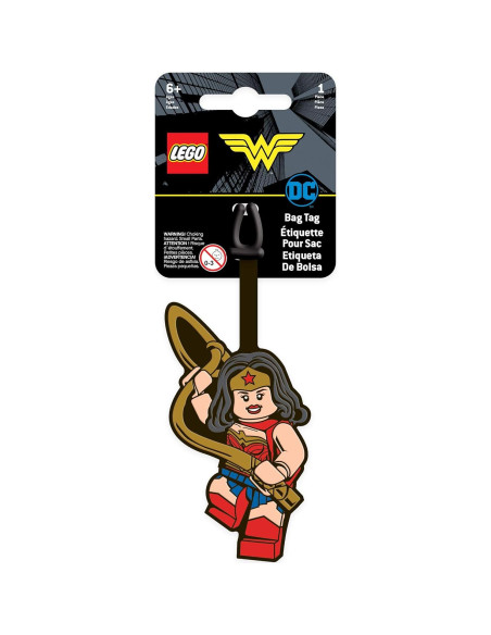 Etiqueta de Equipaje LEGO Mujer Maravilla 17.78x6.35cm