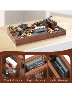 Conjunto de Construcción Militar Lovlaugh 1350 Piezas 2