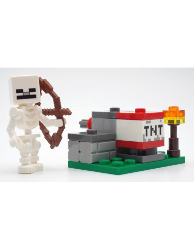 LEGO Minecraft Esqueleto con Lanzador de TNT 1 pc