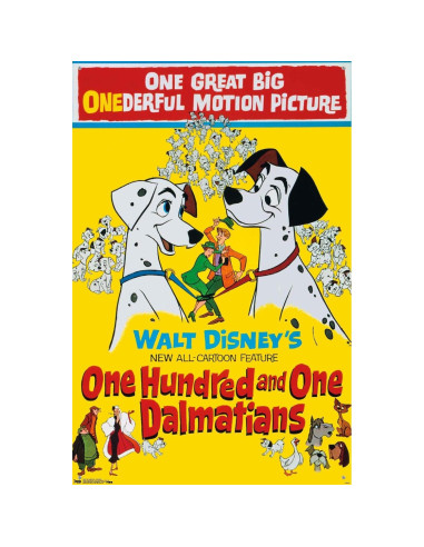Póster de Pared Disney 101 Dálmatas Trends 86.4x56.7cm