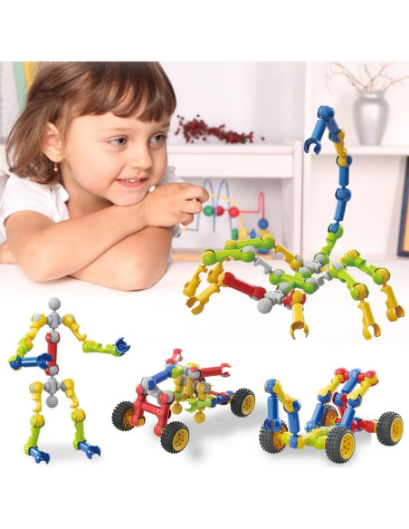 Juguete de Construcción STEM Afomida 125 Piezas para Niños