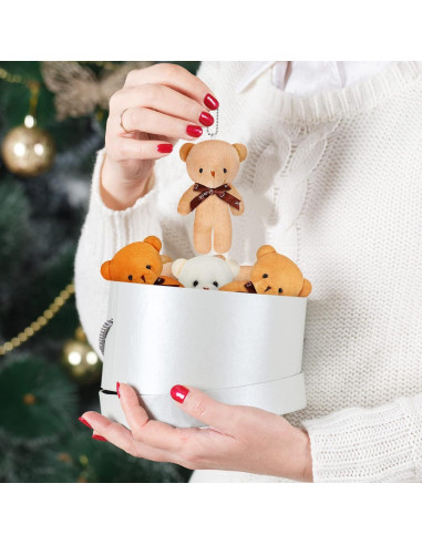 Skylety 24 Ositos de Peluche Mini 12 cm para Decoración y Regalos