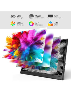 Monitor Portátil Yxk 15.6" FHD USB-C HDMI Ultra Delgado 2