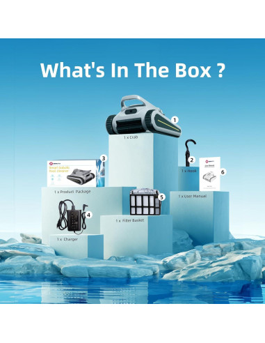 Aspiradora de piscina YIPOCKY YPC09 robótica 12,51 kg