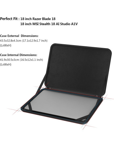 Funda Protectora Smatree para Laptop 18" Impermeable C1701