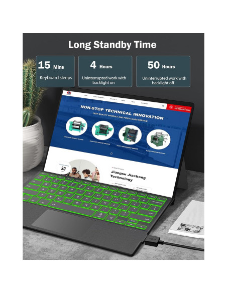 Teclado Inalámbrico MoKo para Microsoft Surface Pro Gris