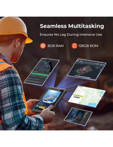Tableta Resistente MUNBYN IRT06 8" Windows 11 Pro 8GB 128GB