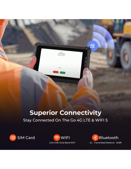 Tableta Resistente MUNBYN IRT06 8" Windows 11 Pro 8GB 128GB