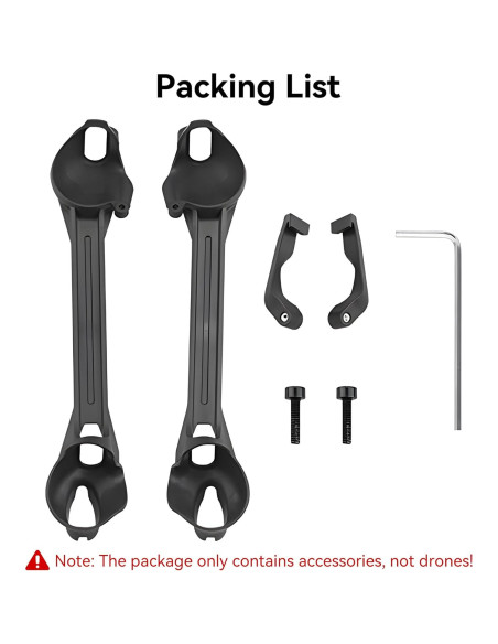 Soportes de brazo FPV Craznick para dron DJI FPV 2 piezas