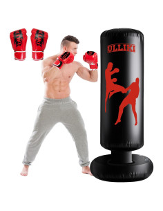 Saco de Boxeo ULLIKI 165 cm con Guantes para Adultos y Niños