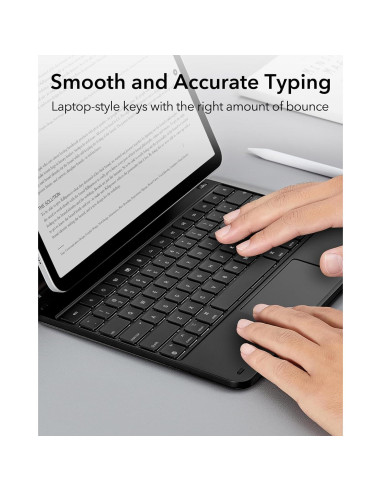 Funda Teclado ESR iPad Air 13 y Pro 12.9, Negro