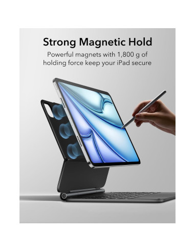 Funda Teclado ESR iPad Air 13 y Pro 12.9, Negro