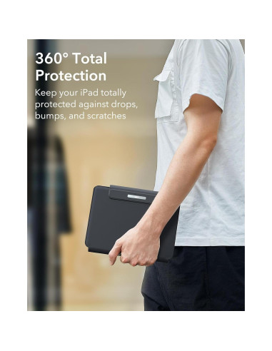 Funda Teclado ESR iPad Air 13 y Pro 12.9, Negro