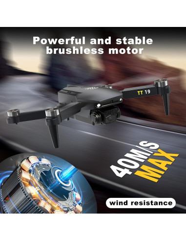 Dron TTROARDS TT19 con cámara HD 1080P y plegable