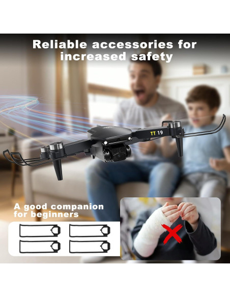 Dron TTROARDS TT19 con cámara HD 1080P y plegable