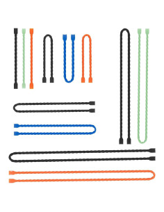 Correas de Silicona Reutilizables Genérico 12 Piezas 4-24"