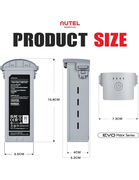 Batería Autel EVO Max 4T 8070mAh Intercambiable 42min Vuelo