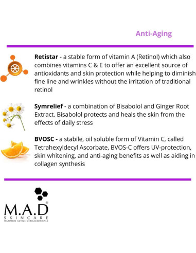 Suero Retinol 2% M.A.D Skincare Anti-Envejecimiento 72g