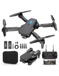 Drone BeiyoQSZ E88 con cámara 1080P y 2 baterías