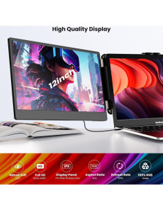 Extensor de Pantalla Triple Fagomfer S2 Mini 12" 1080P FHD 2