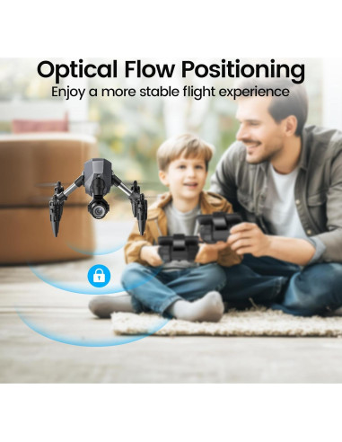 Drone WeFone WF10 Mini FPV 1080P con 3 baterías