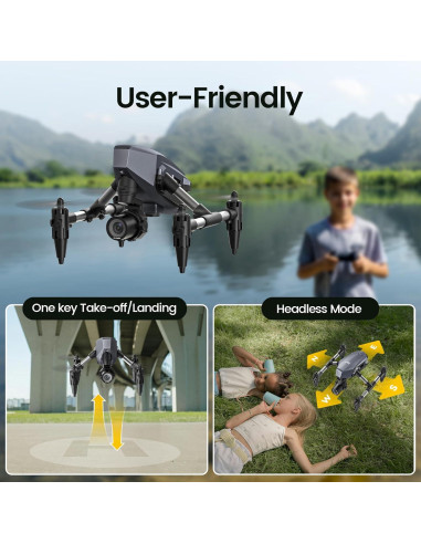 Drone WeFone WF10 Mini FPV 1080P con 3 baterías