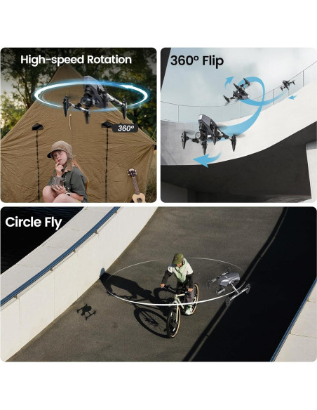 Drone WeFone WF10 Mini FPV 1080P con 3 baterías