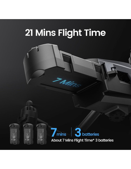 Drone WeFone WF10 Mini FPV 1080P con 3 baterías