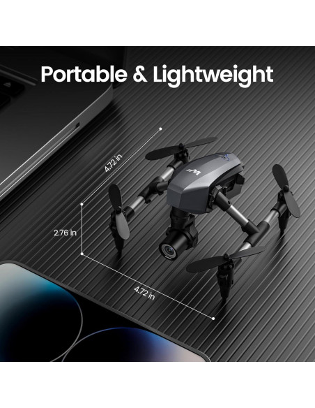 Drone WeFone WF10 Mini FPV 1080P con 3 baterías