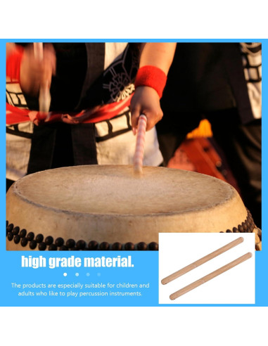 Palos de Tambor Taiko MILISTEN 35.5cm para Niños y Adultos