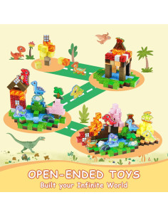 Bloques Magnéticos de Dinosaurios Suihuooo 110 Piezas 0.54 kg 2