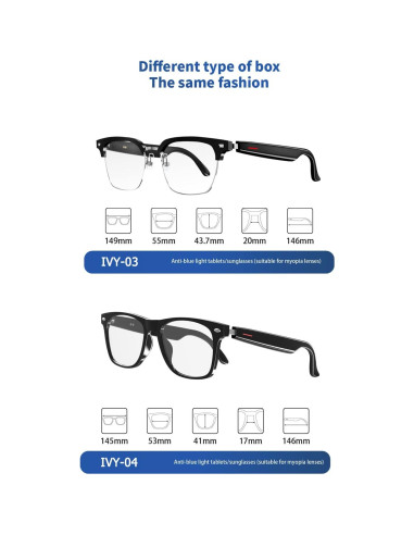 Gafas Inteligentes IVY TWS con Audio y Lentes Polarizadas