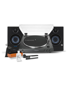 Tocadiscos Automático Audio-Technica AT-LP60X-BK con Monitores