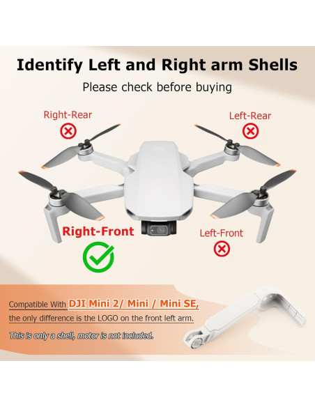 Cubierta de brazo DJI Mavic Mini 2 HBIHGHHONG Frontal Derecha