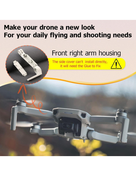 Cubierta de brazo DJI Mavic Mini 2 HBIHGHHONG Frontal Derecha