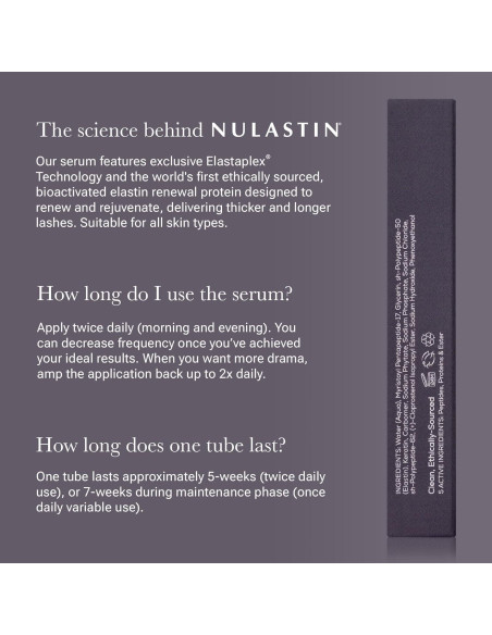 Suero de Pestañas NULASTIN 3 ml Fortificante y Mejorador