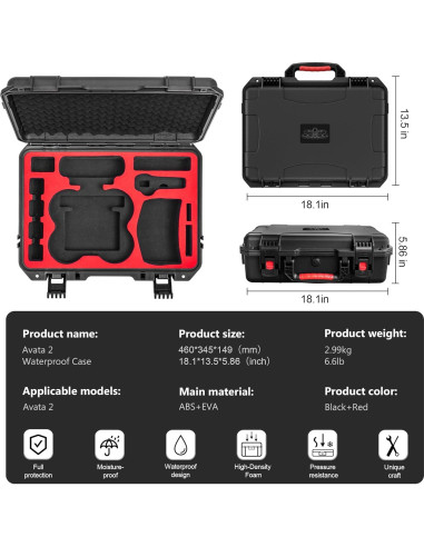 Funda Dura STARTRC para DJI Avata 2 con Accesorios