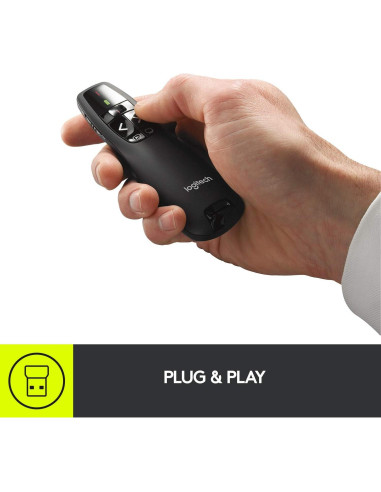 Presentador Inalámbrico Logitech R400 con Puntero Láser