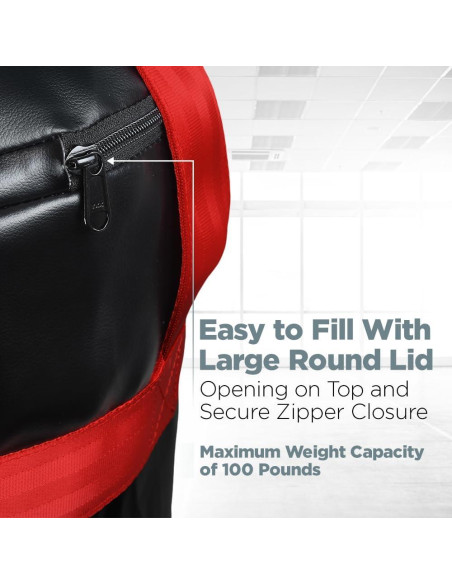 Bolsa de Boxeo LoGest - Pesada 45,36 kg - Rojo
