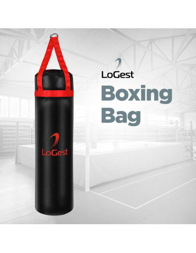 Bolsa de Boxeo LoGest - Pesada 45,36 kg - Rojo