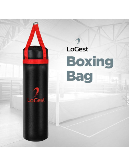 Bolsa de Boxeo LoGest - Pesada 45,36 kg - Rojo