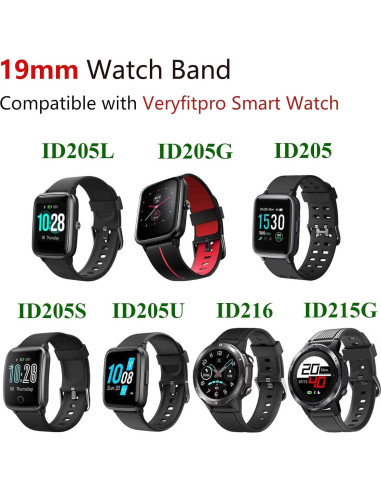 Banda de Reloj Magnética 19mm Kuaguozhe para Veryfitpro