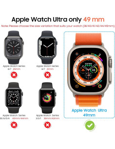 Suoman Protector de Pantalla Privado para Apple Watch Ultra 49mm 2