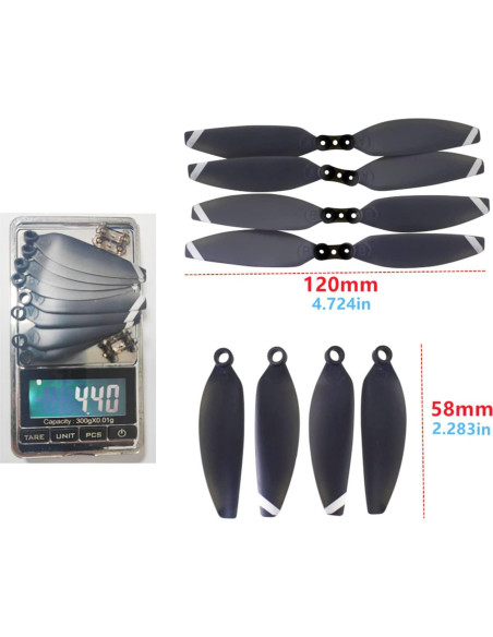 Hélices Anbee para Drone Holy Stone HS175D - Paquete de 8