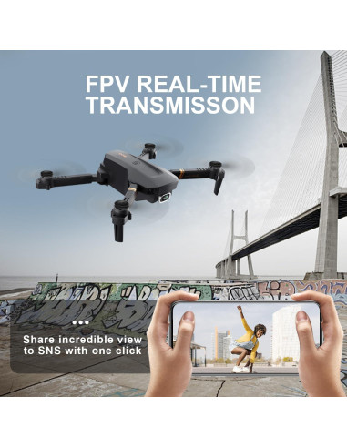 Drone DRONEEYE 4DV4 con cámara 1080P y 2 baterías