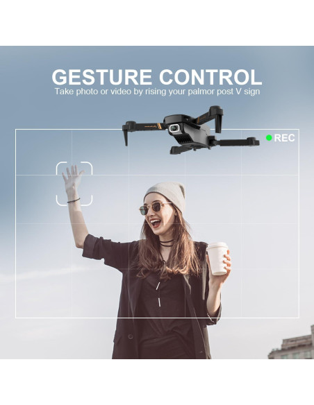 Drone DRONEEYE 4DV4 con cámara 1080P y 2 baterías