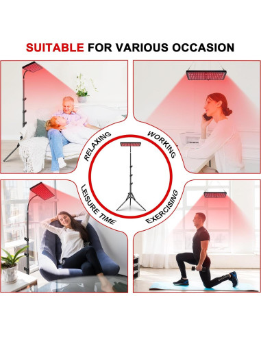 Lámpara de Terapia de Luz Roja SAVILER SVL-13 660nm 850nm