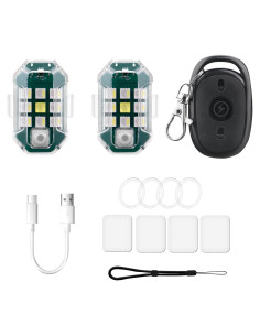 Luz estroboscópica LED HeiyRC para drones y bicicletas