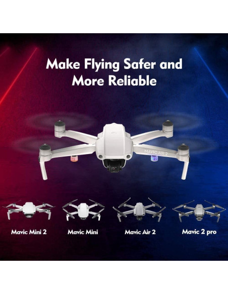 Kit de luces LED para drones ACROTOR 4 piezas rojo y verde