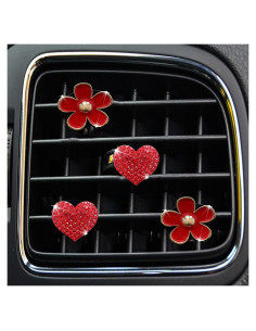 4 Clips de Ventilación de Aire EGBANG con Almohadillas Fragantes